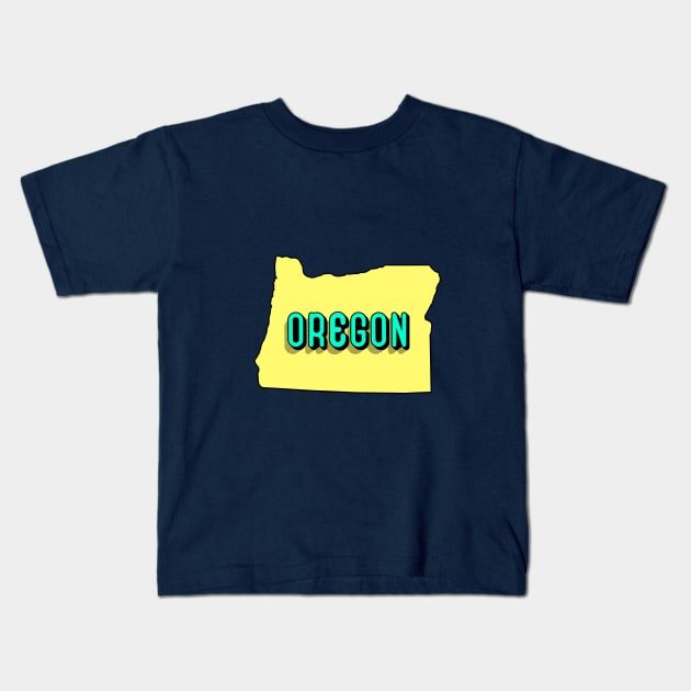 Oregon Kids T-Shirt by cariespositodesign